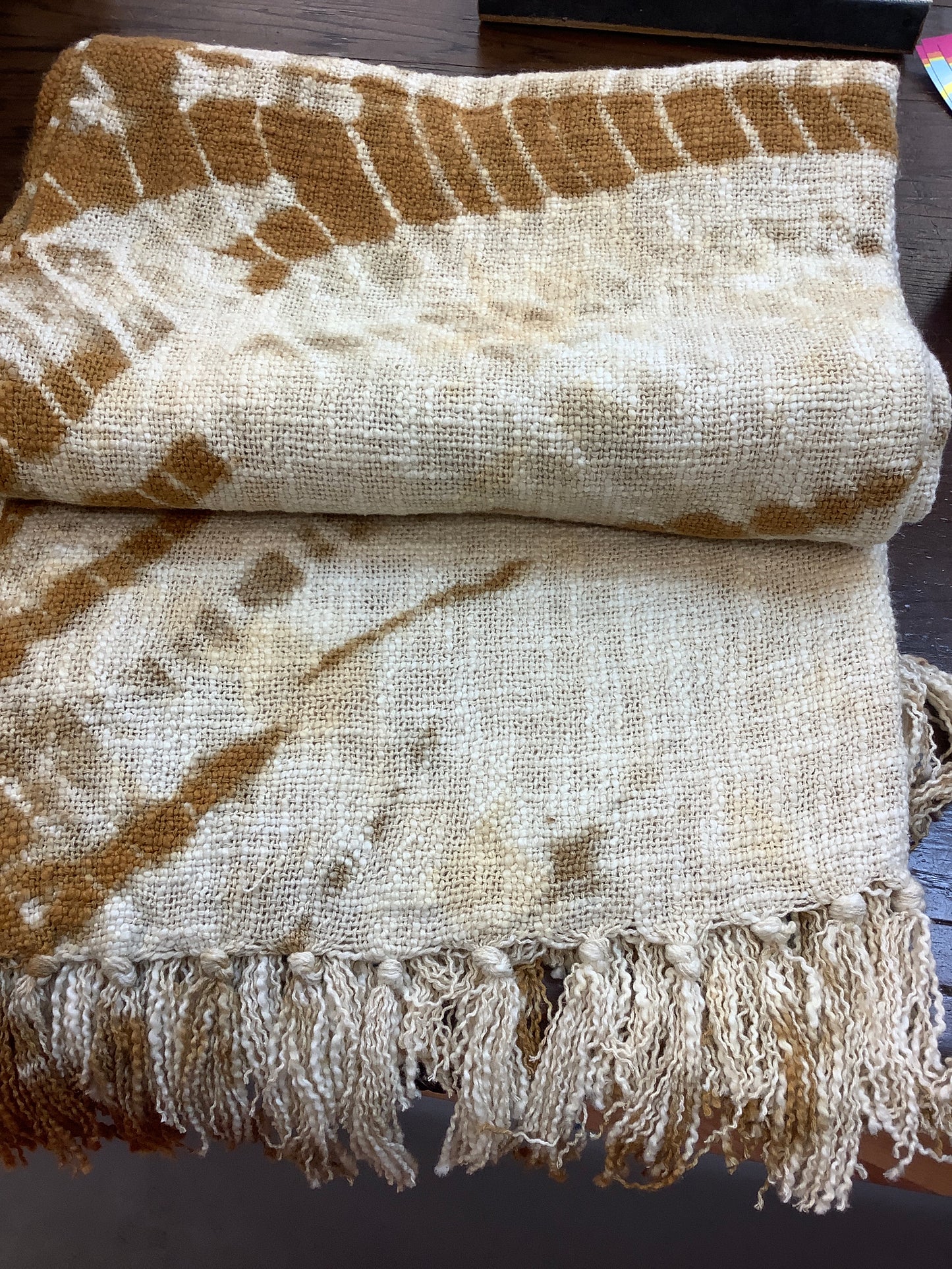 Cotton Throw, Mustard Color