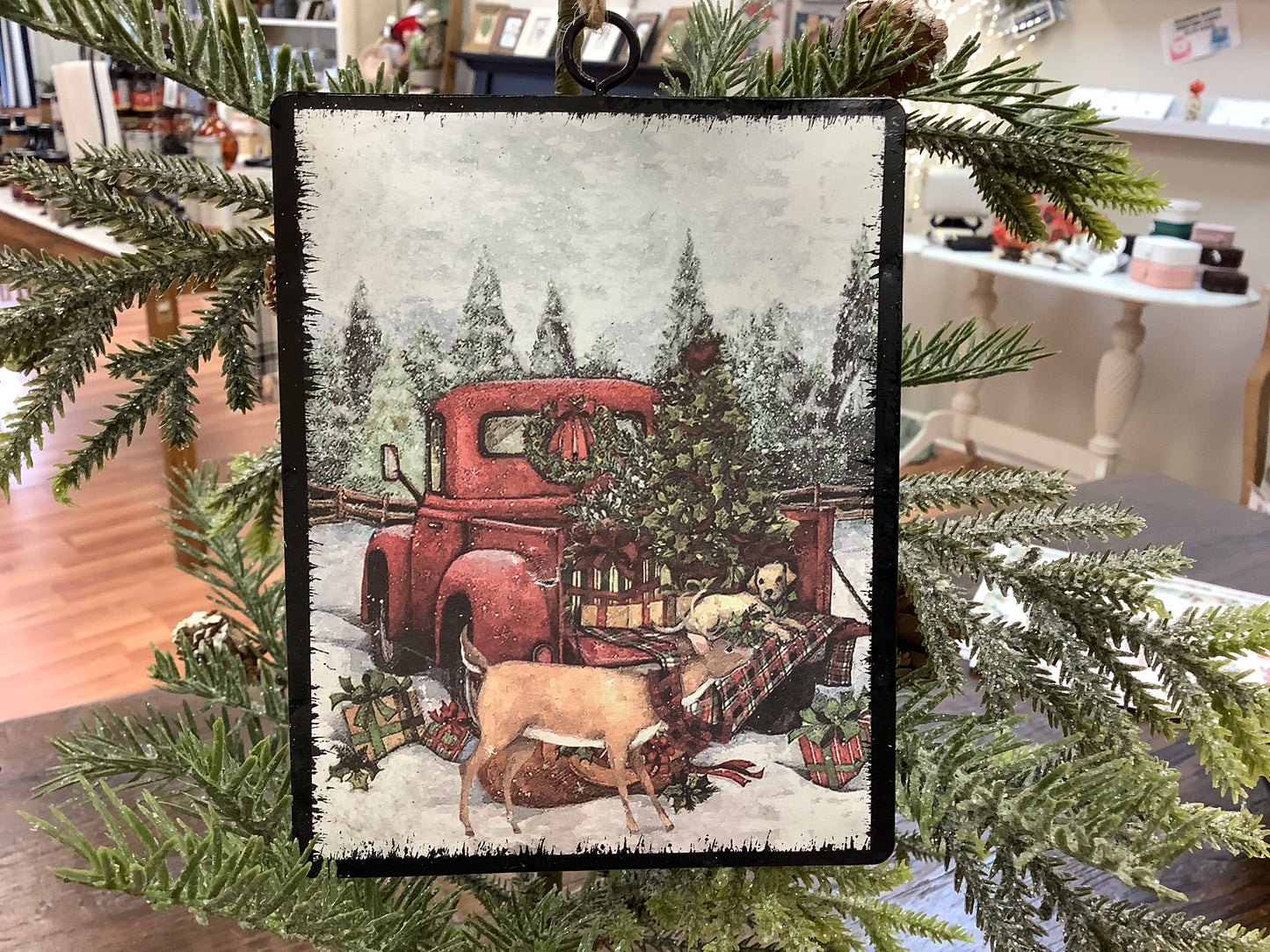 Old Truck Metal Ornament