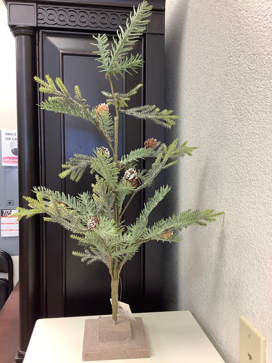 Christmas Table Top Iced Tree Large