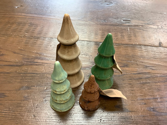 Stoneware Tree Set of Four