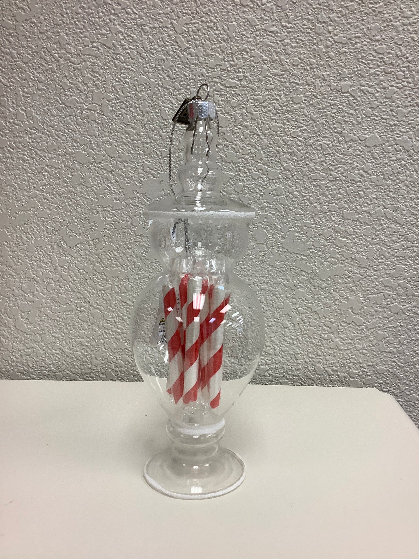 Peppermint Candy Stick Jar Ornament