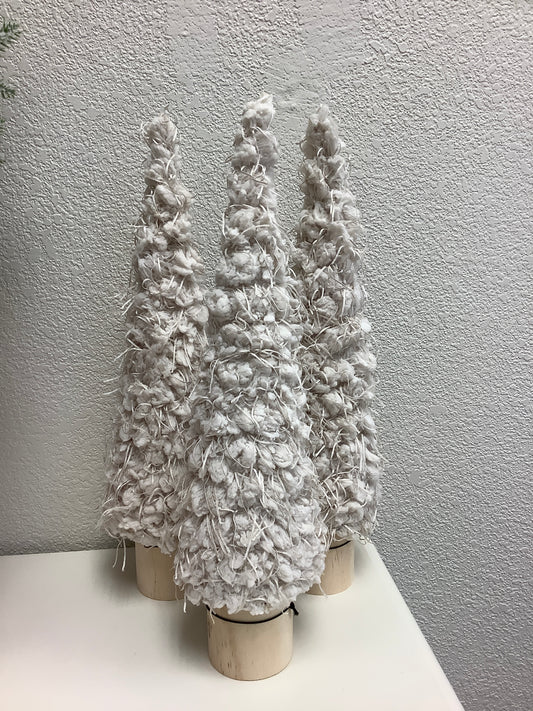 Cream Tree w Wood Base