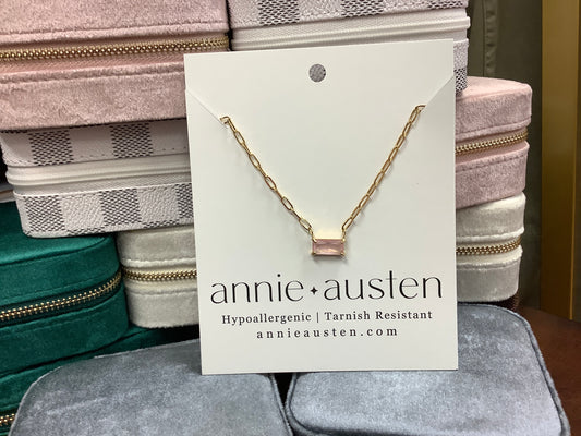 Rectangular Gem Necklace