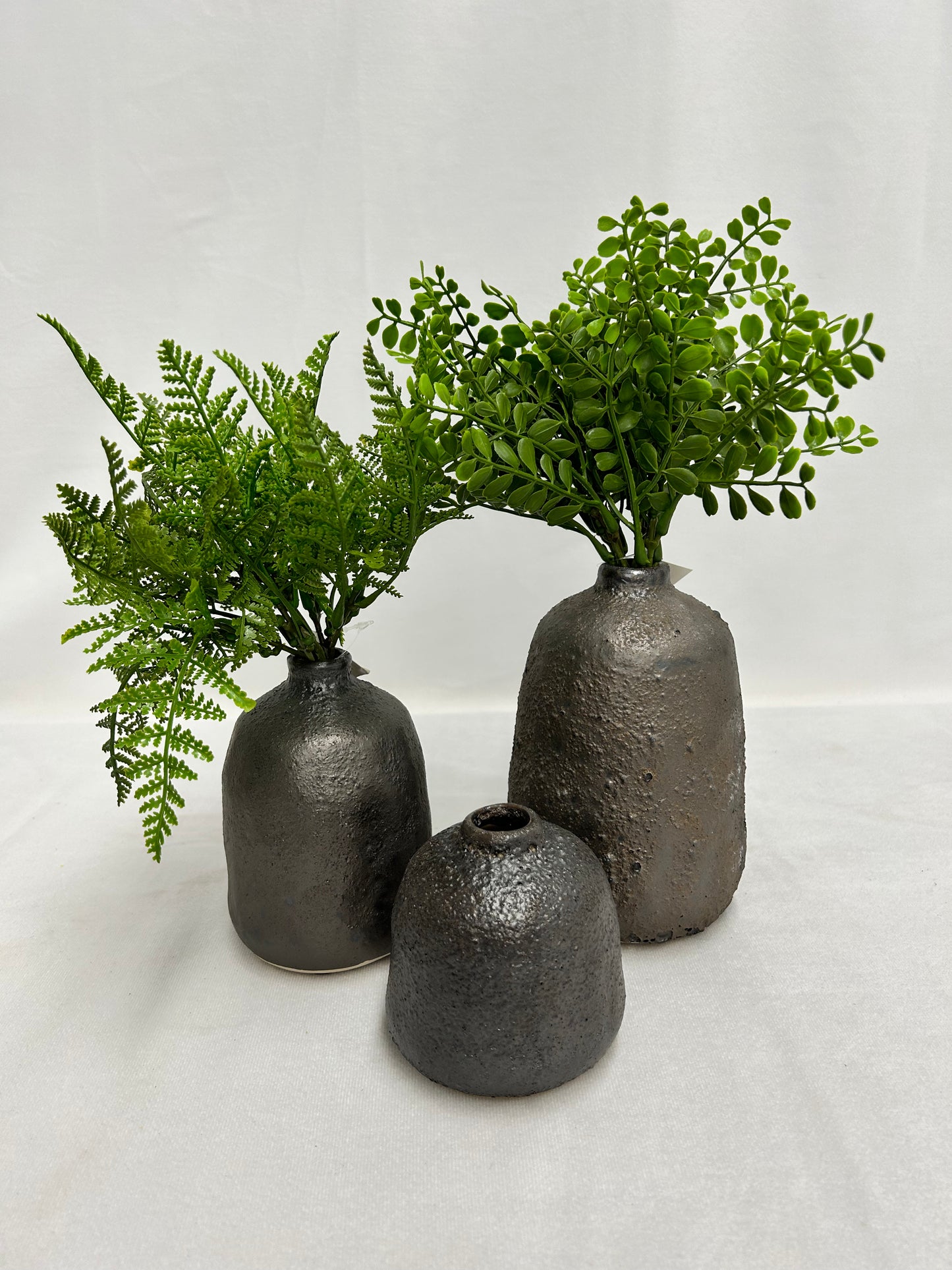 Terra-Cotta Silver Vases