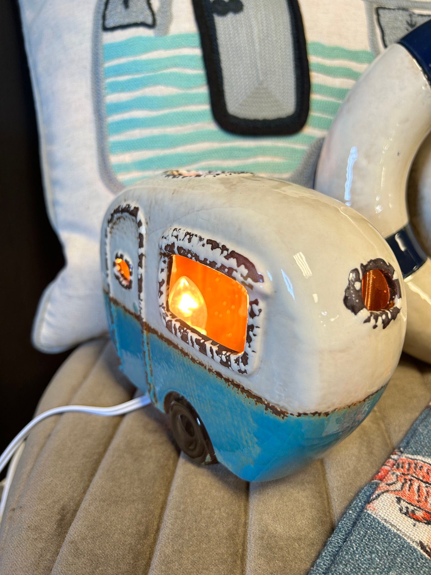 Ceramic Camper Night Light