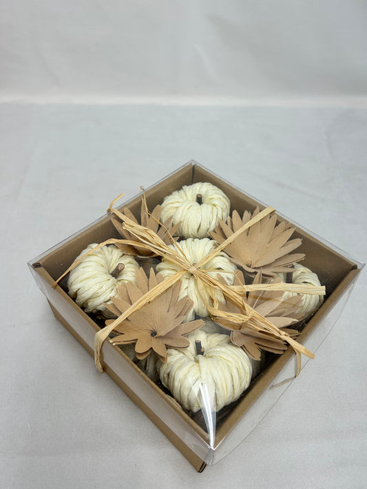 White Pumpkins in Box