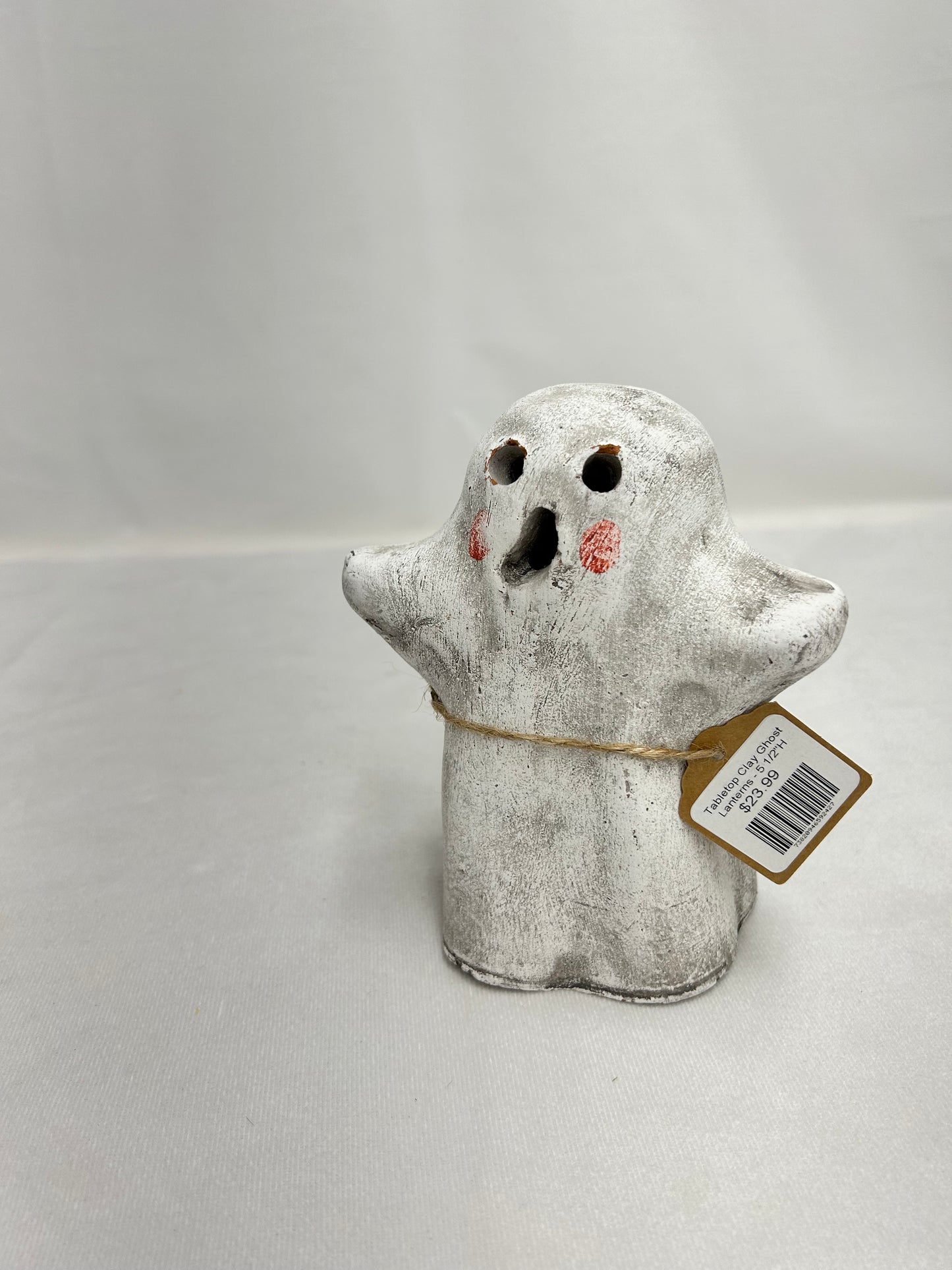 Tabletop Clay Ghost Lanterns