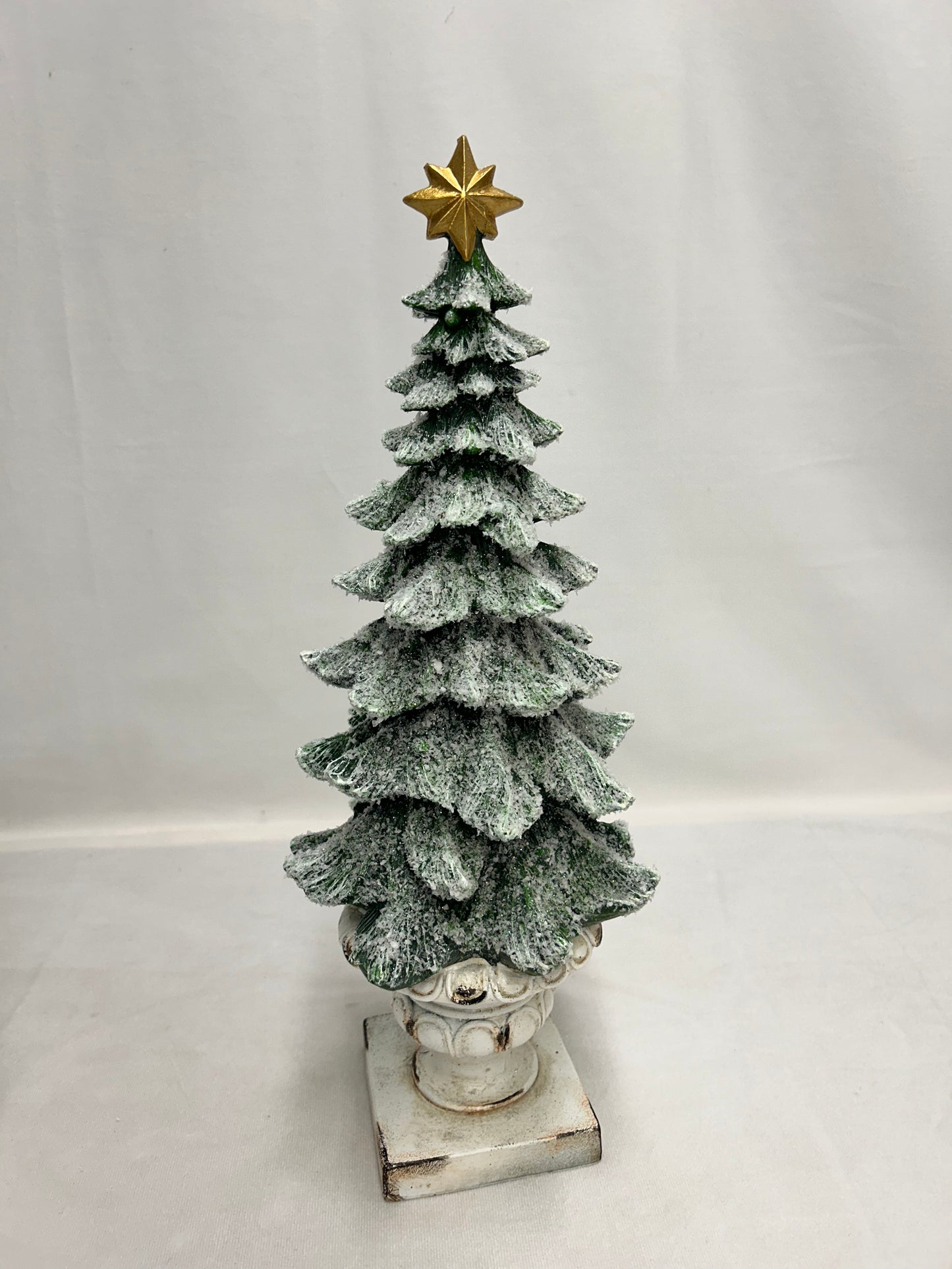 Large Frosted Pine Tree Topiary