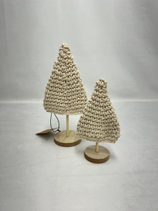 Cotton Crochet Cone Trees