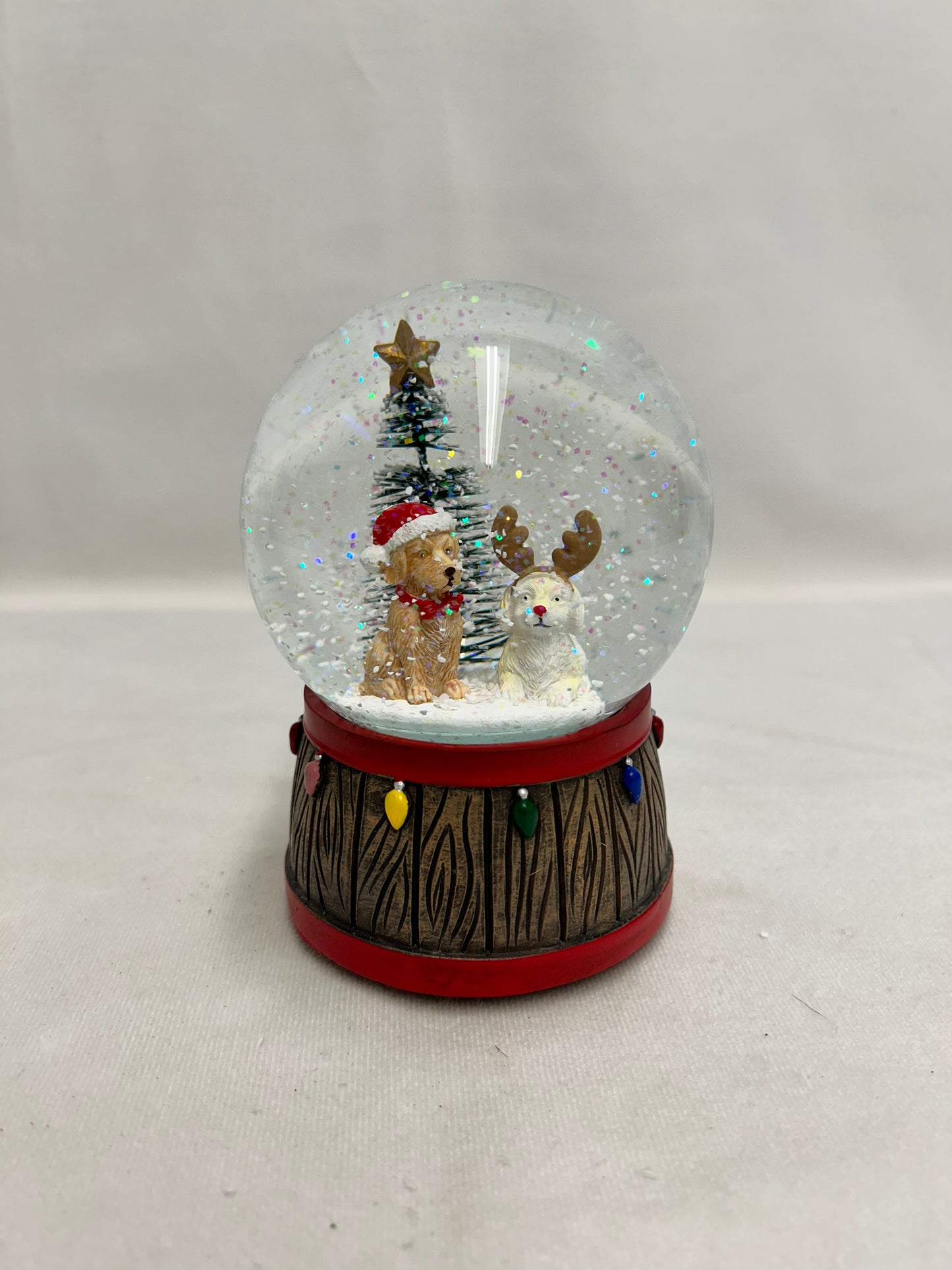 Musical Dog Snow Globe