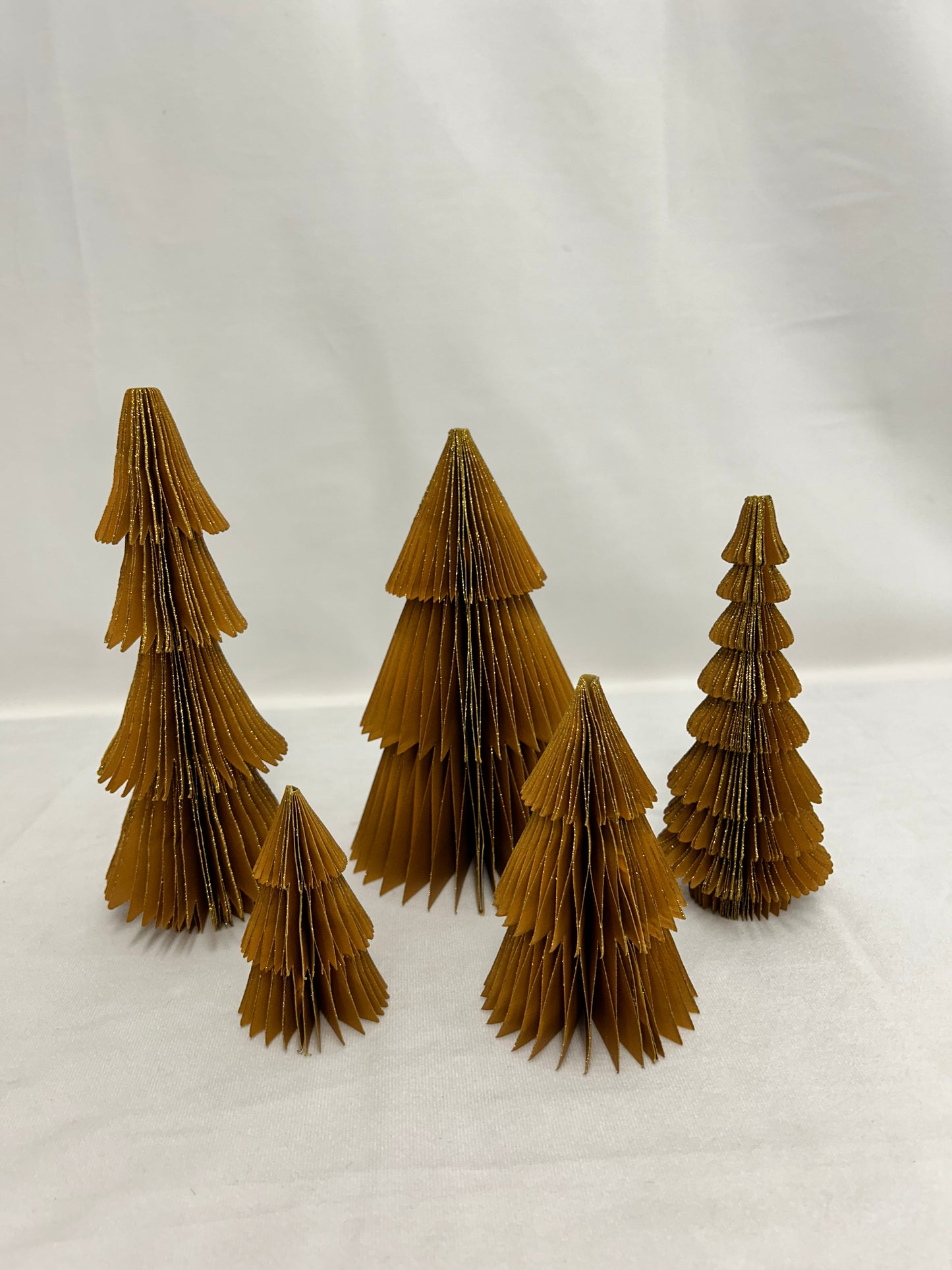 Set of 5 Paper Honeycomb Trees