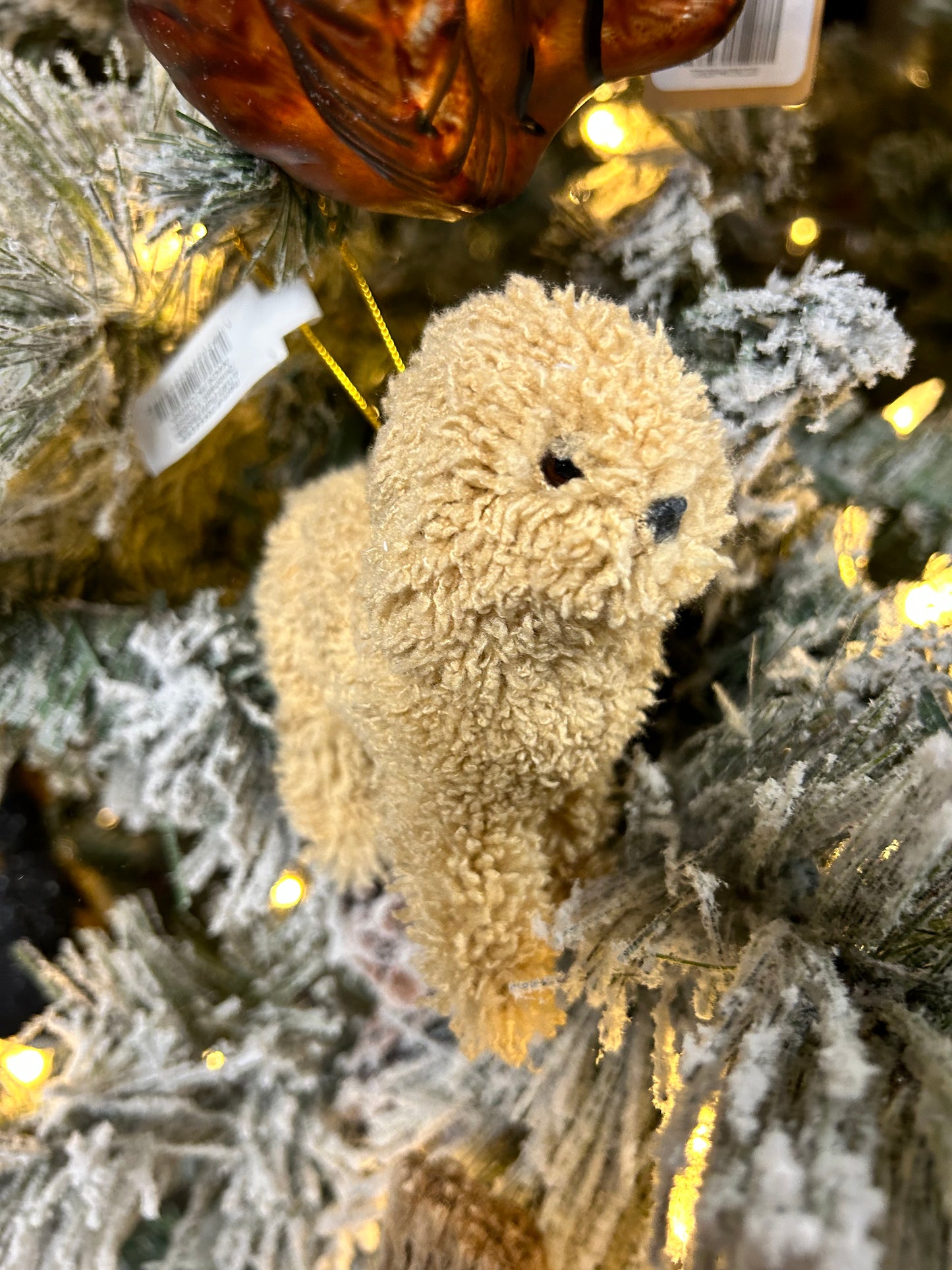 Furry Poodle Ornament