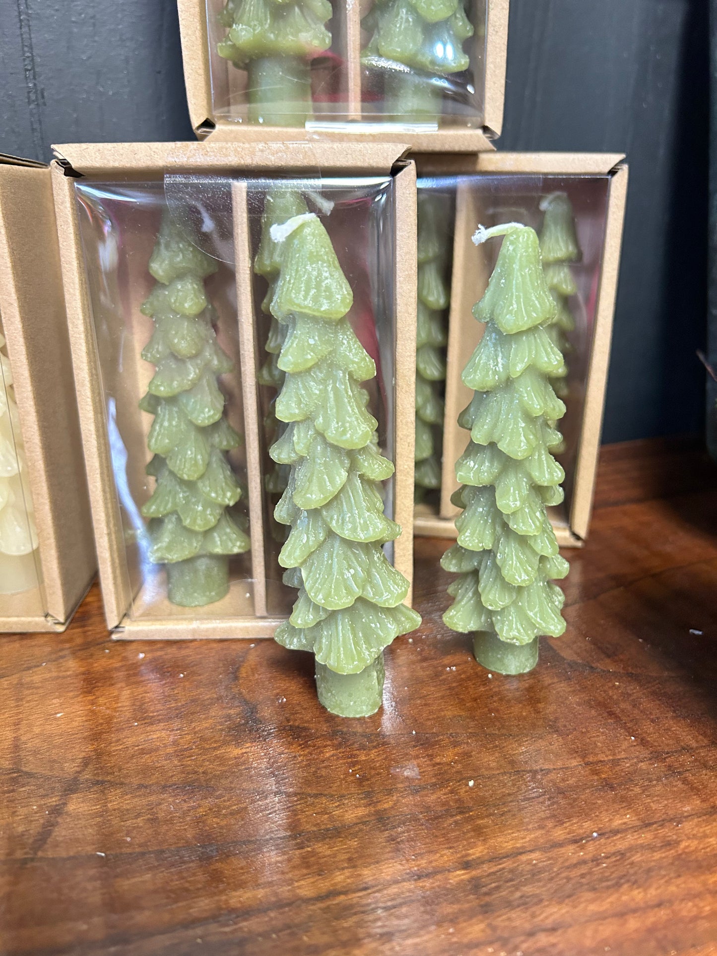 Unscented Tree Shaped Taper Candles