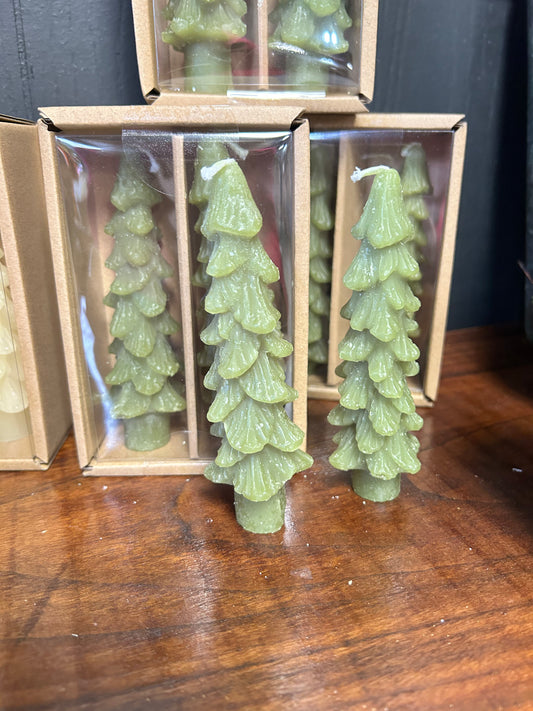 Unscented Tree Shaped Taper Candles