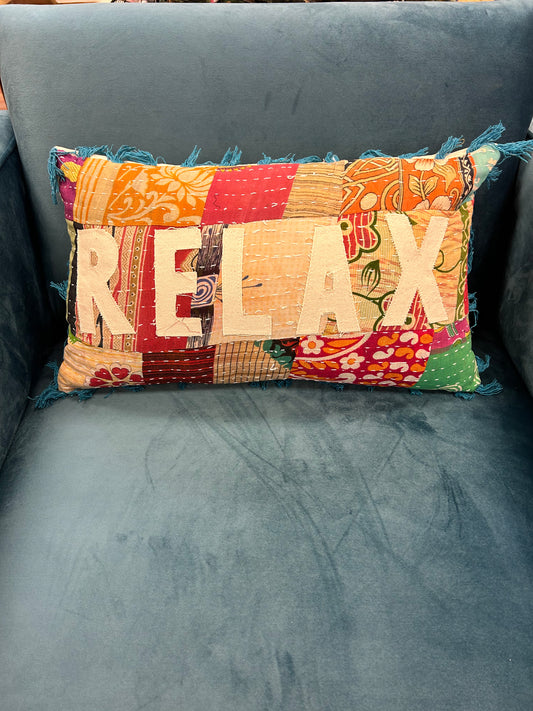 Relax Kantha Pillow