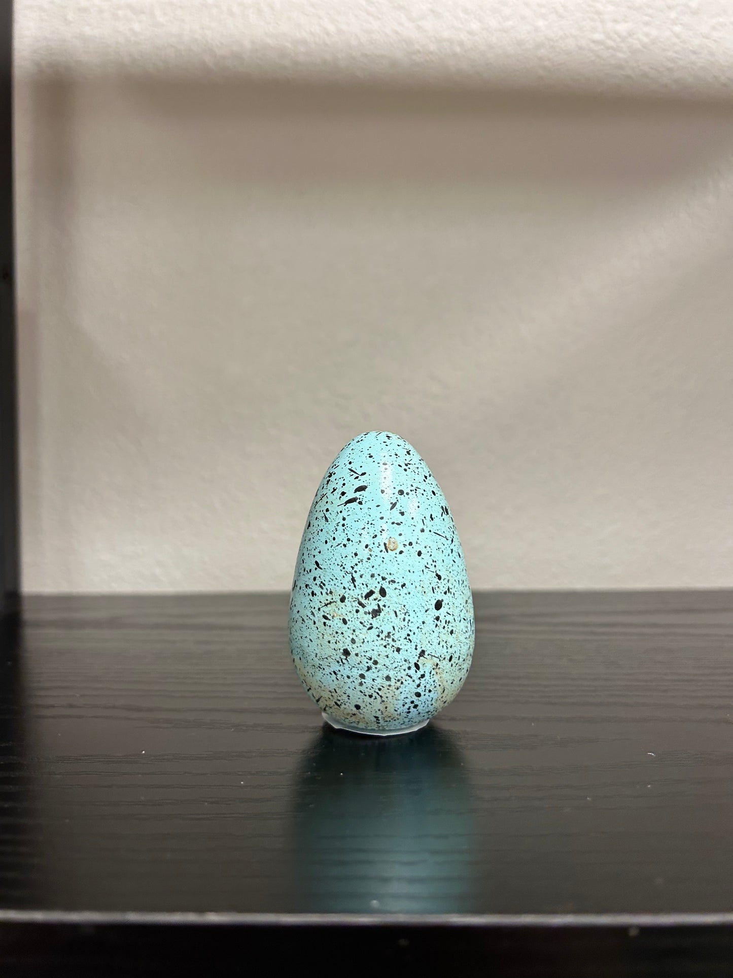 Hand-Painted Metal Egg