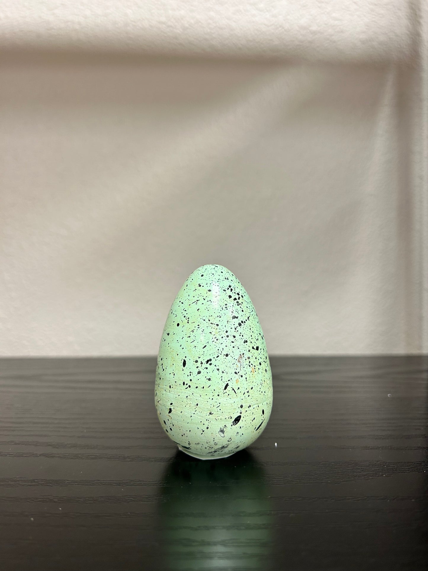 Hand-Painted Metal Egg