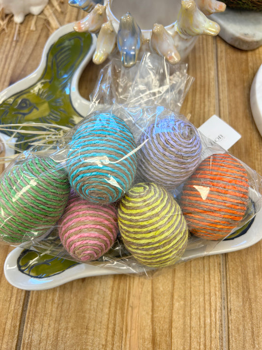 Bag of Large Jute Easter Eggs