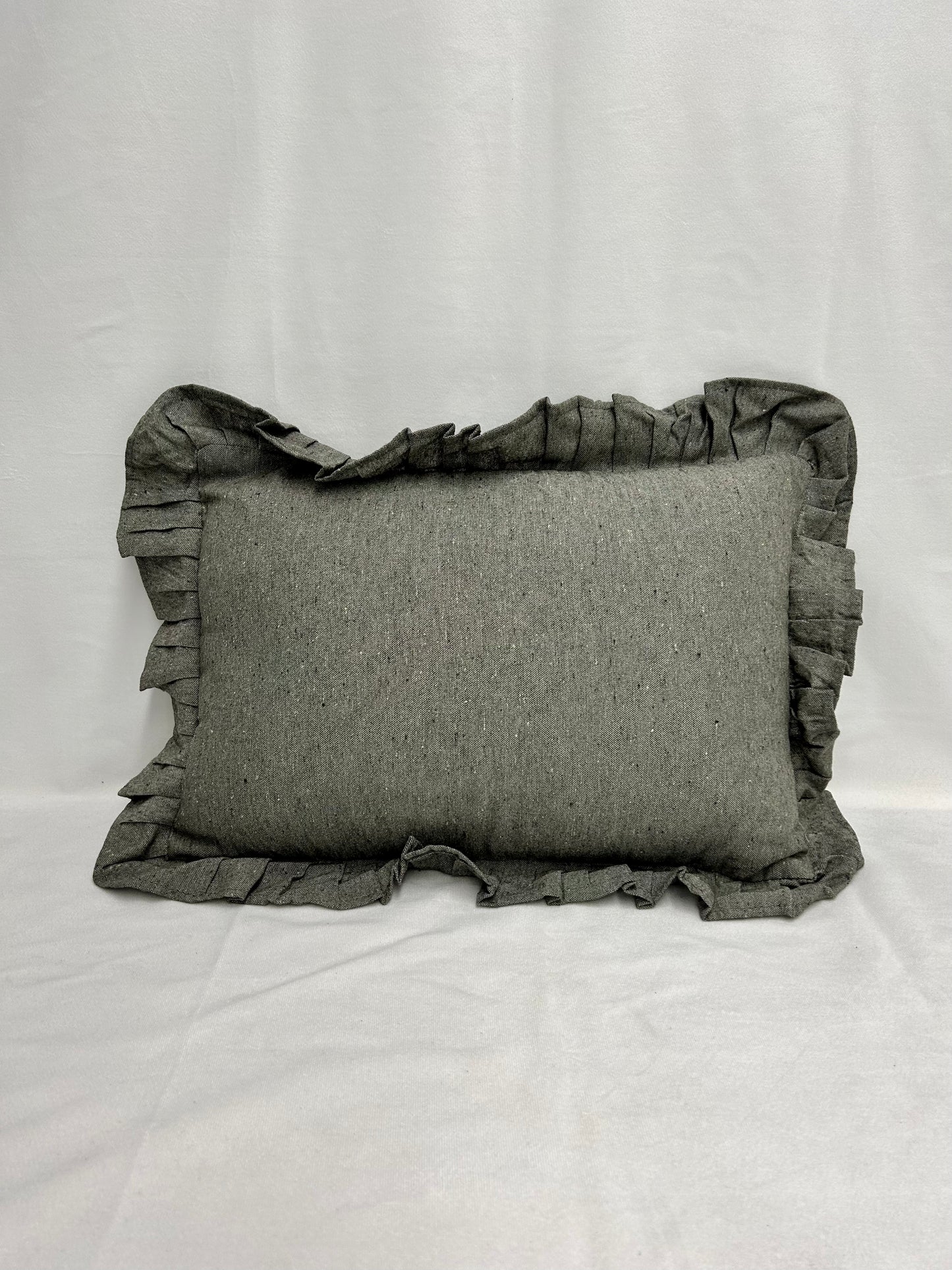 Cotton Ruffle Pillow