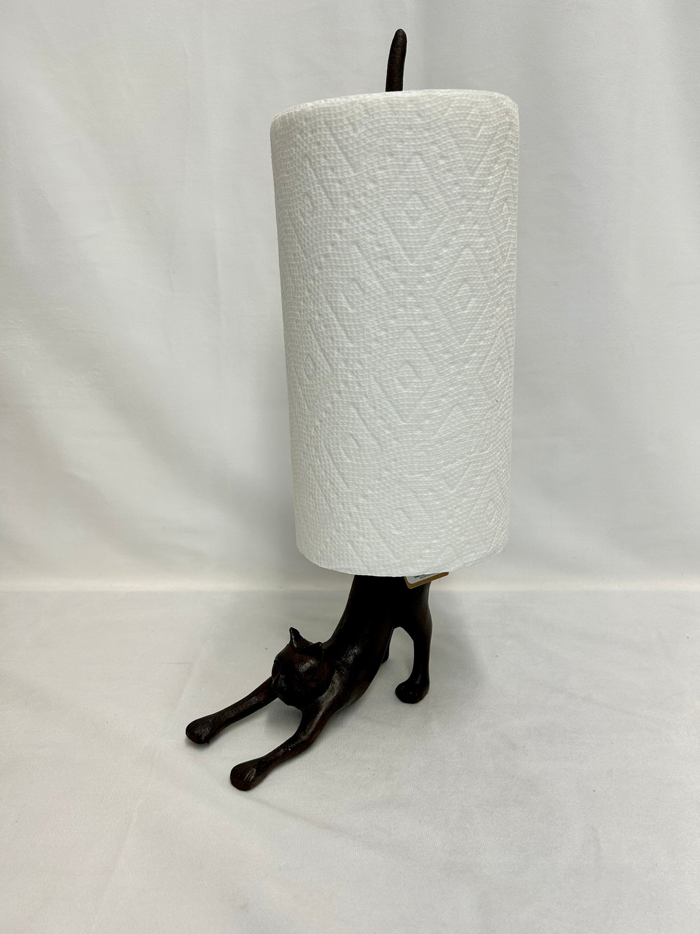 Cast Iron Cat Paper Towel Holder