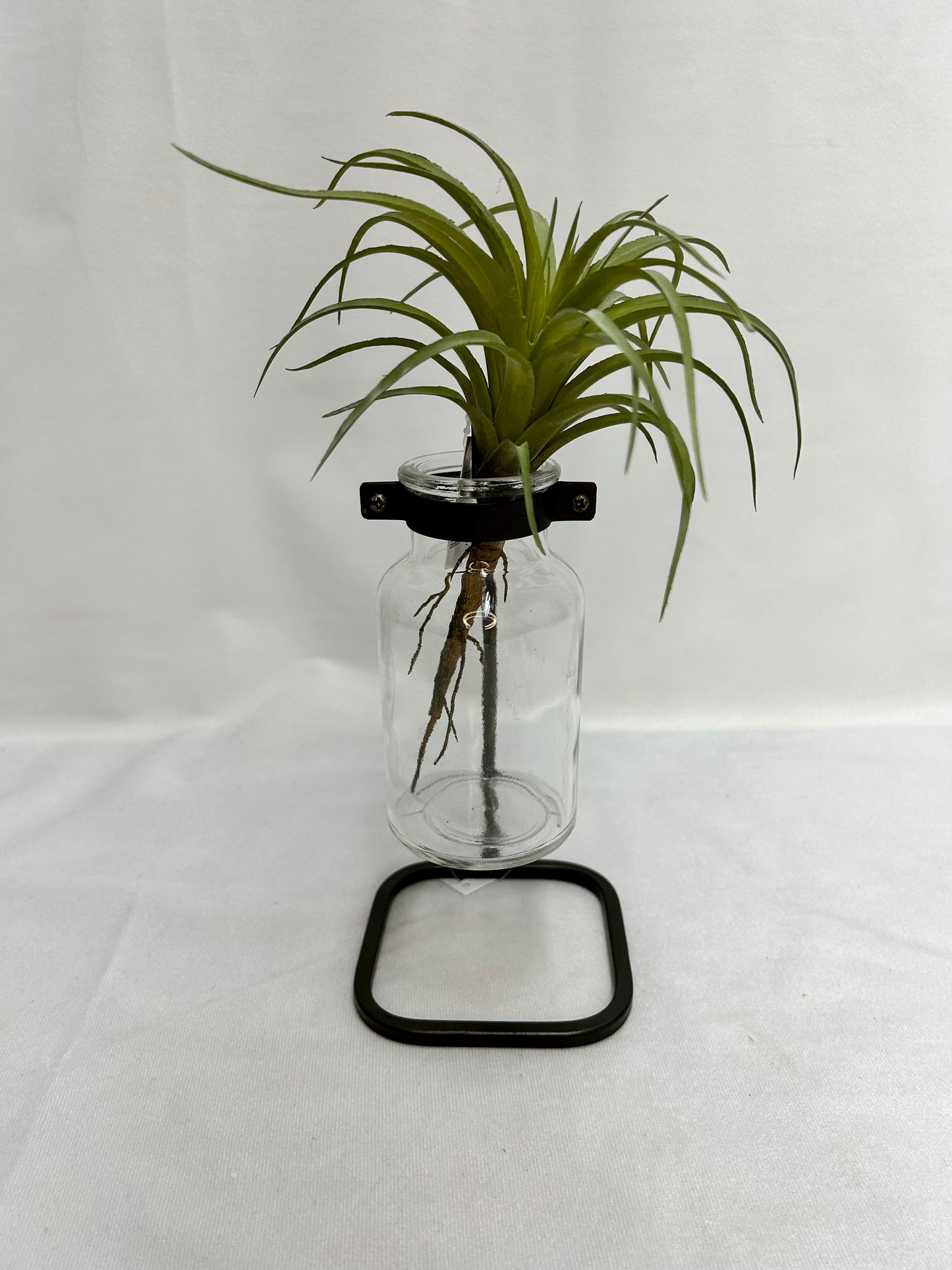 Bottle Vase on Metal Stand