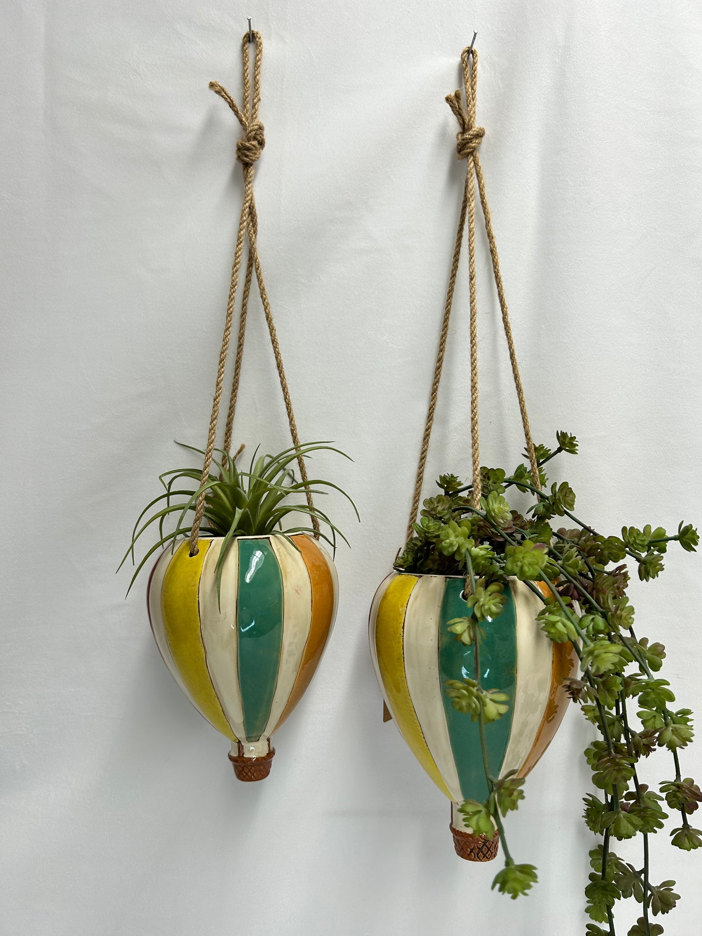 Ceramic Hot Air Ballon Hanging Planters