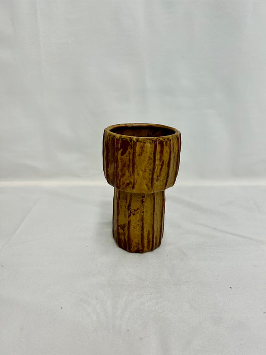 Stoneware Fluted Planter