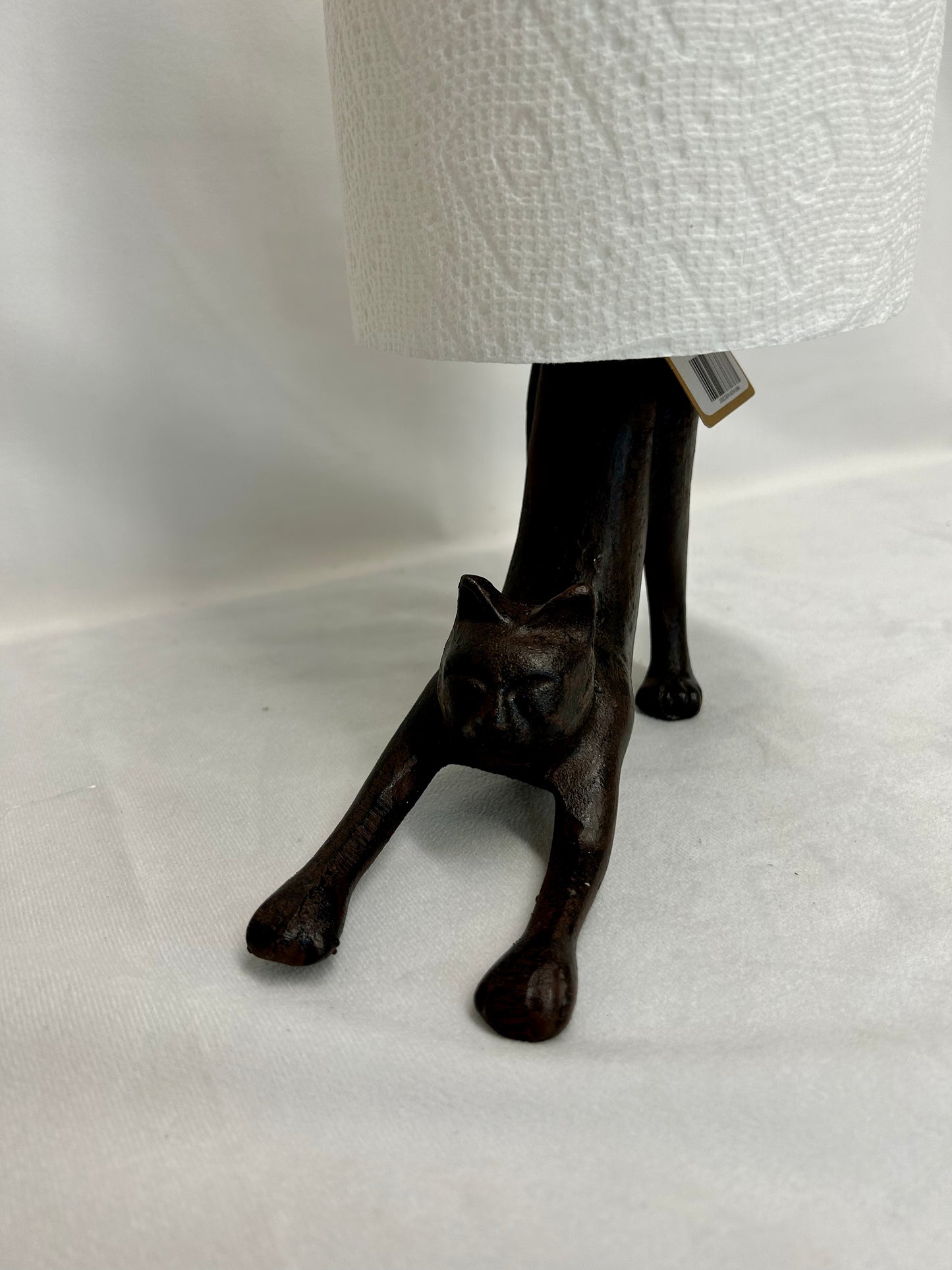 Cast Iron Cat Paper Towel Holder